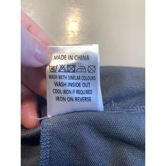 Area Stars Wide Leg Elastic Waist Relaxed Fit Blue Lounge Pants Size XL - Picture 9 of 11